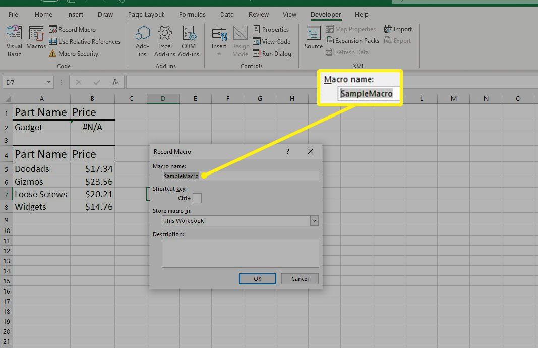 run a macro that highlits a row in excel for mac